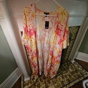 Torrid Tie-Dye Kimono, NEW, 1X (14/16)